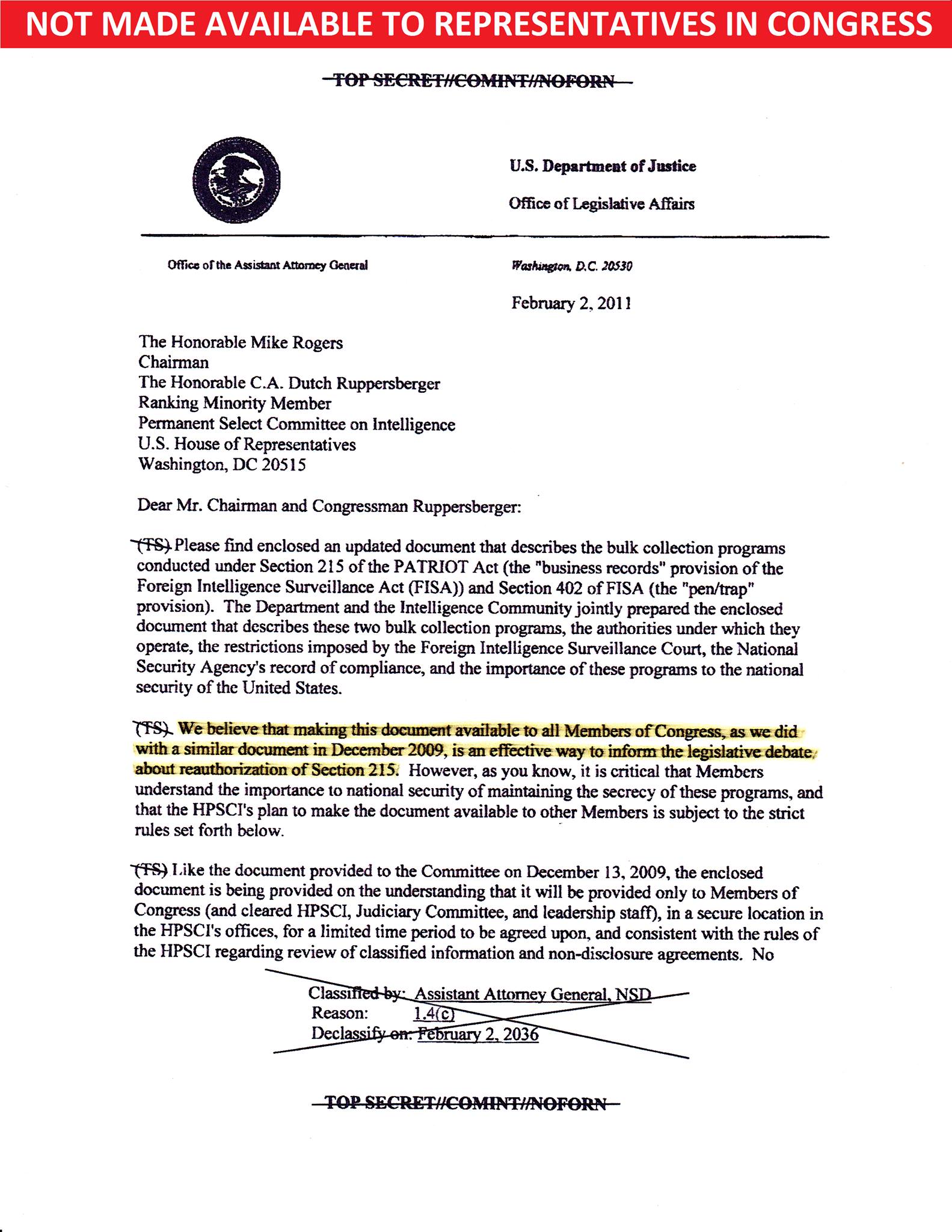 Rep. Justin Amash: House Intelligence Committee Withheld NSA Documents From Incoming Congressmen