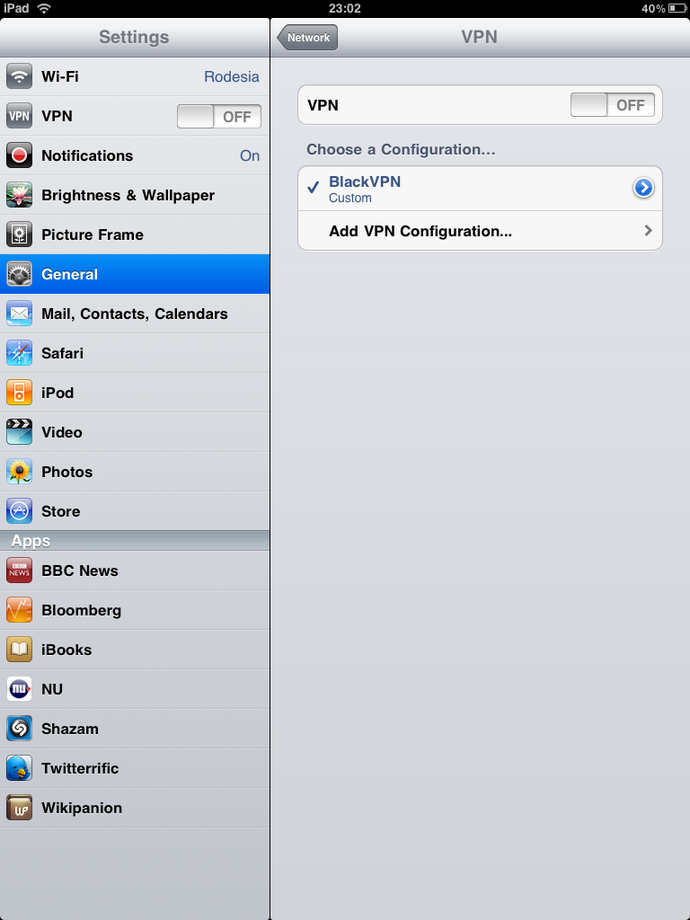 Ipad installation text 2