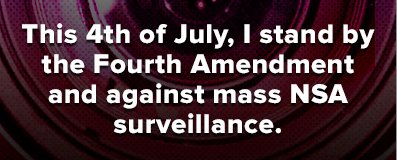 Dear NSA, we threw you a 4th of July party and it's HUGE...