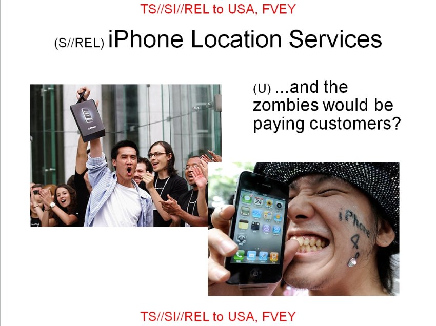 Steve Jobs Is 'Big Brother' And Smartphone Users Are 'Zombies,' According To NSA Cell Phone Tapping Presentation