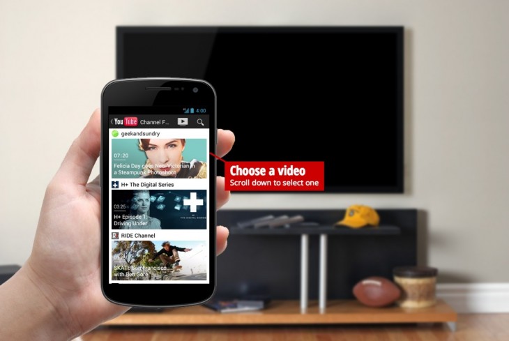 YouTube for iOS gets AirPlay-like video 'beaming' for smart TVs, Xbox 360 and PS3, Capture support