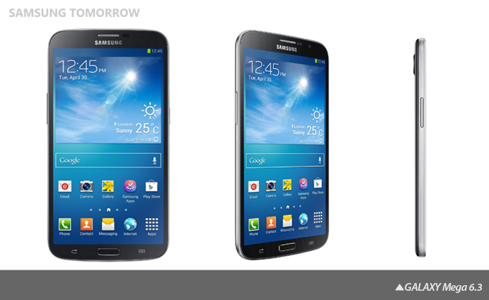 Samsung announces the Galaxy Mega, a 6.3″ or 5.8″ monster Android smartphone launching in May